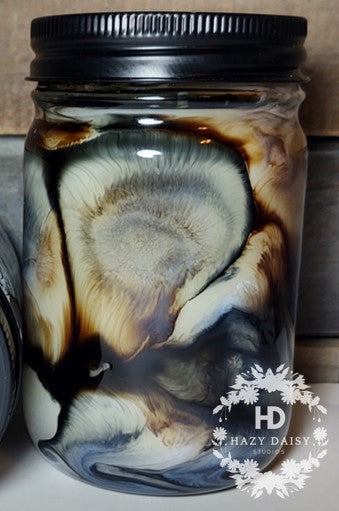 Calico Man Candle